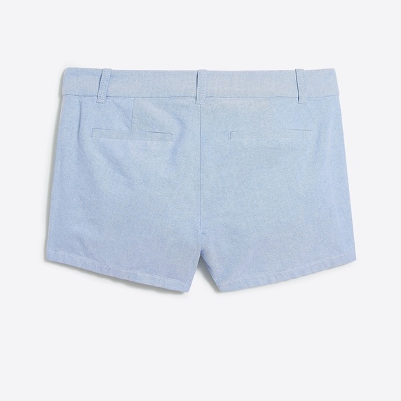 New! J.Crew size 12 Womens Light Blue Classic Oxford Shorts NWT - Picture 3 of 15